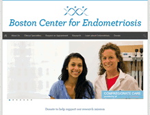 Tablet Screenshot of bostoncenterendometriosis.org